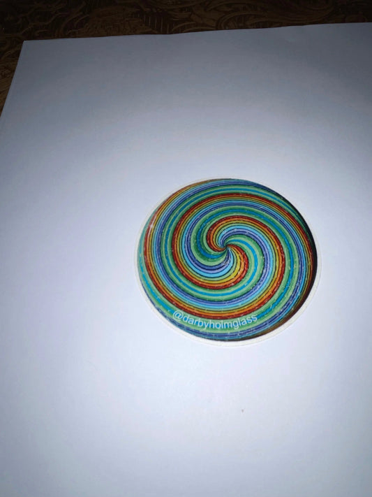 Darby Rainbow Circle Sticker-Darby-NYC Glass