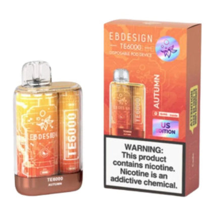 EBDESIGN TE6000 Rechargeable Nicotine Disposable 6000 Puff NYC GLASS 718 EBDESIGN TE6000 Rechargeable Nicotine Disposable 6000 Puff NYC GLASS 718