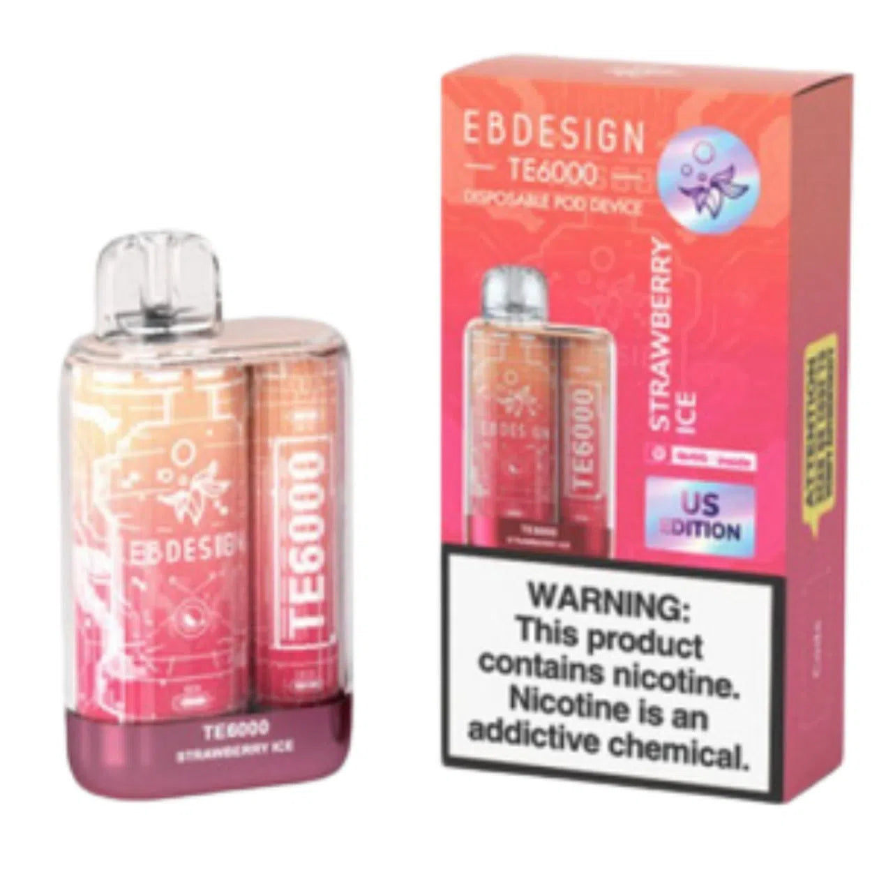 disposable vape 6000 puffs EBDESIGN TE6000 Rechargeable Nicotine Disposable 6000 Puff – NYC GLASS 718
