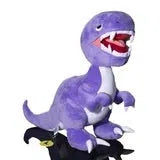 Elbo Glass Plush Toy-Elbo Glass-Purple Open Mouth Raptor-NYC Glass