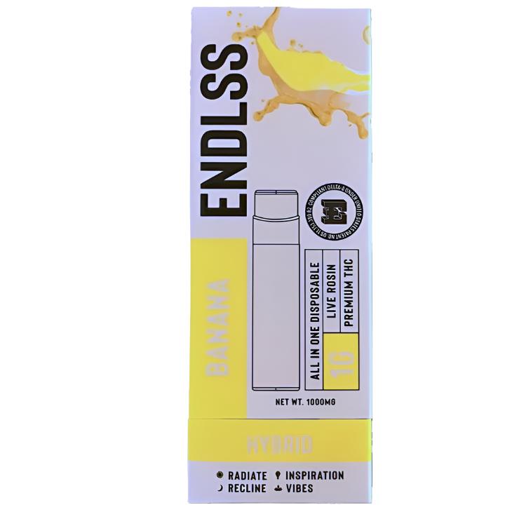 Endlss Premium THC Live Rosin 1g Disposable-Endlss-Banana (Hybrid)-NYC Glass