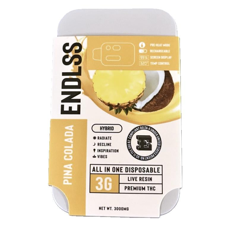 Endlss Premium THC Live Rosin 3g Disposable-Endlss-Pink Colada (Hybrid)-NYC Glass