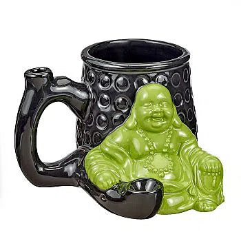 Fashion Craft Ceramic Mug (Assorted Designs)-Hand Pipe-Fashion Craft-Buddha-NYC Glass