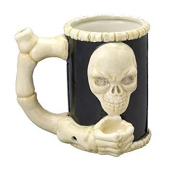 Fashion Craft Ceramic Mug (Assorted Designs)-Hand Pipe-Fashion Craft-Skull Bone-NYC Glass