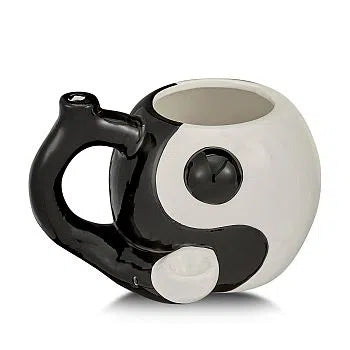 Fashion Craft Ceramic Mug (Assorted Designs)-Hand Pipe-Fashion Craft-Yin Yang-NYC Glass