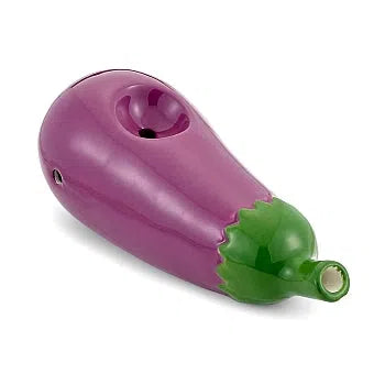 Fashion Craft Ceramic Pipe (Assorted Styles)-Fashion Craft-Mini Eggplant 4.5"-NYC Glass