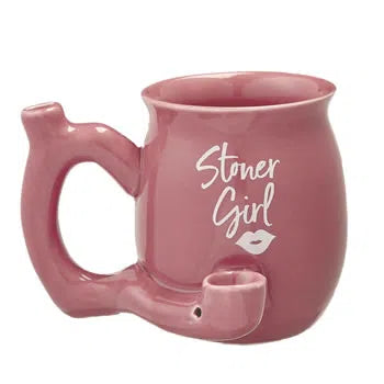 Fashion Craft Mugs-Fashion Craft-Pink Stoner Girl Mug-NYC Glass