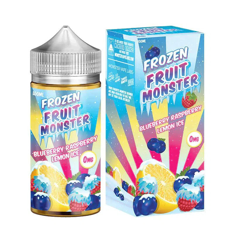 Frozen Fruit Monster Freebase E-Juice 100ml-Frozen Fruit Monster-Blue Raspberry Lemon 0mg-NYC Glass