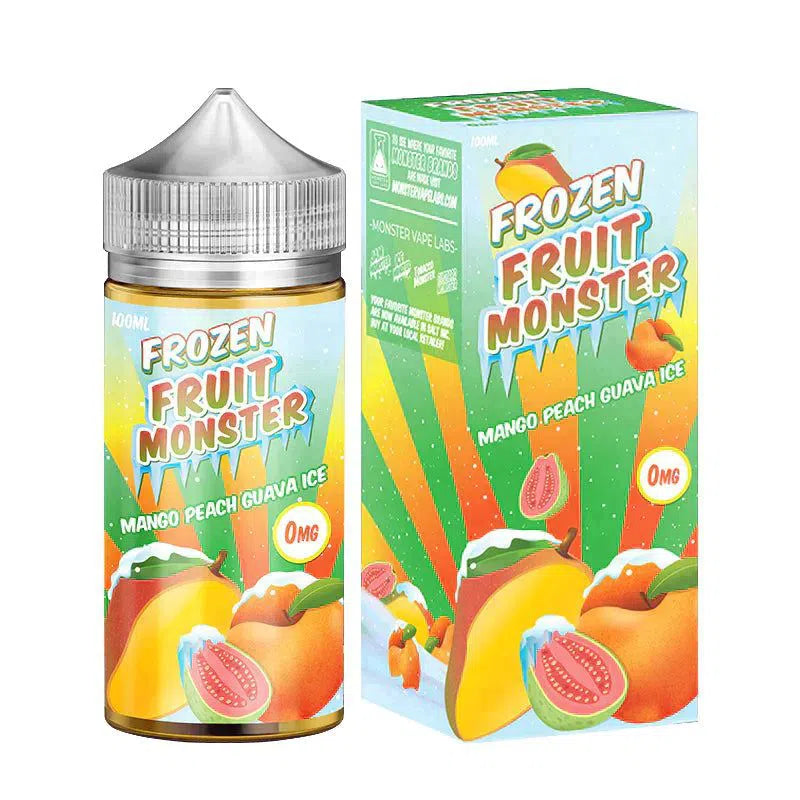 Frozen Fruit Monster Freebase E-Juice 100ml-Frozen Fruit Monster-Mango Peach Guava 0mg-NYC Glass