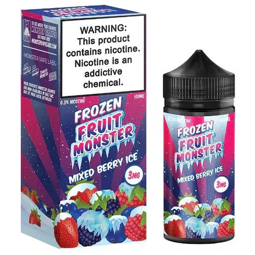 Frozen Fruit Monster Freebase E-Juice 100ml-Frozen Fruit Monster-Mixed Berry 3mg-NYC Glass