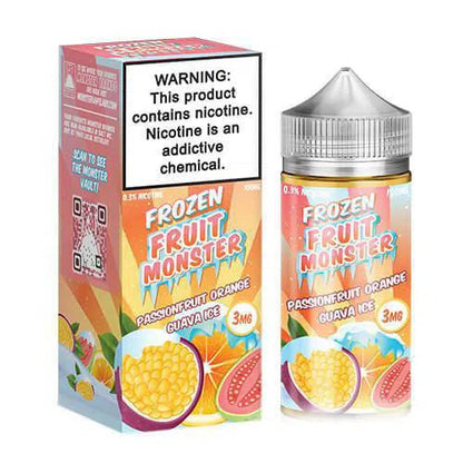 Frozen Fruit Monster Freebase E-Juice 100ml-Frozen Fruit Monster-Passion Fruit Orange Guava Ice 3mg-NYC Glass