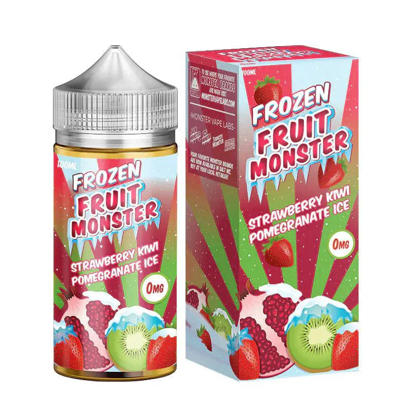 Frozen Fruit Monster Freebase E-Juice 100ml-Frozen Fruit Monster-Strawberry Kiwi Pomegranate 0mg-NYC Glass