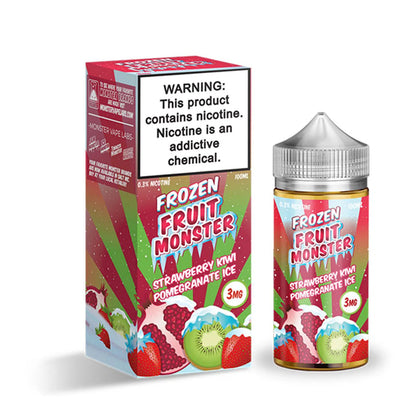 Frozen Fruit Monster Freebase E-Juice 100ml-Frozen Fruit Monster-Strawberry Kiwi Pomegranate 3mg-NYC Glass