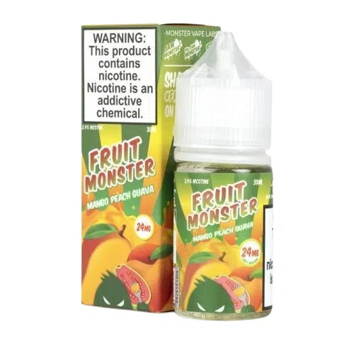 Fruit Monster Salts E-Juice 30ml-Fruit Monster-Mango Peach Guava-24mg-NYC Glass