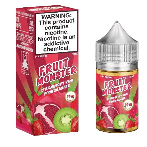 Fruit Monster Salts E-Juice 30ml-Fruit Monster-Strawberry Kiwi Pomegranate-24mg-NYC Glass