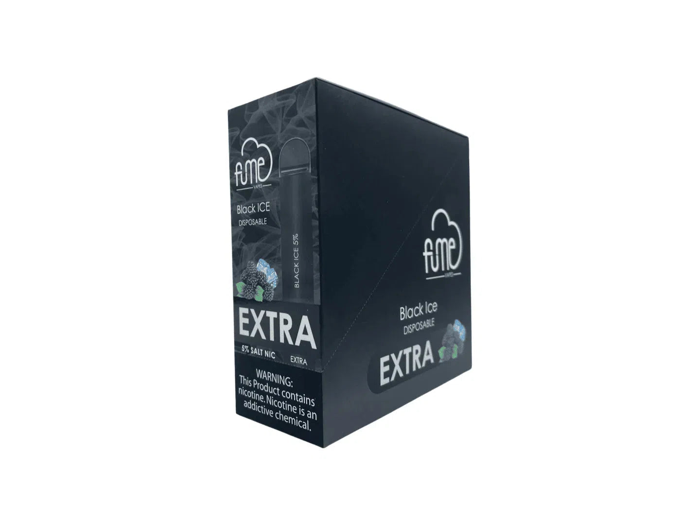 Fume EXTRA Nicotine Disposable 10pk FULL BOX-Fume-Black Ice-NYC Glass