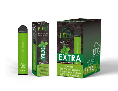 Fume EXTRA Nicotine Disposable 10pk FULL BOX-Fume-Mint Ice-NYC Glass