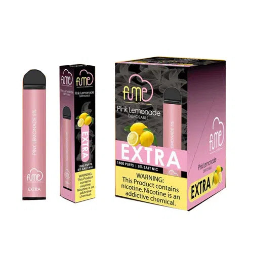 Fume EXTRA Nicotine Disposable 10pk FULL BOX-Fume-Pink Lemonade-NYC Glass