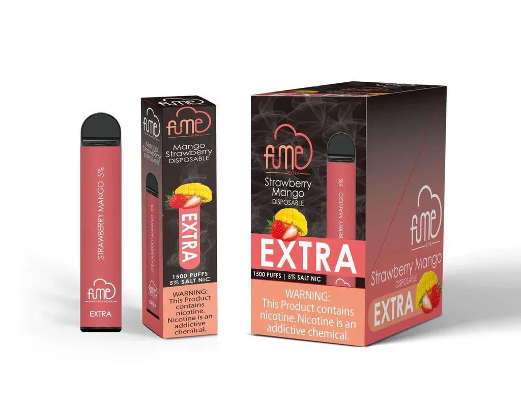 Fume EXTRA Nicotine Disposable 10pk FULL BOX-Fume-Strawberry Banana-NYC Glass