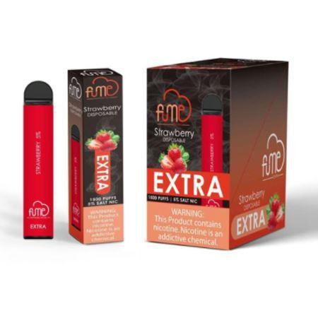 Fume EXTRA Nicotine Disposable 10pk FULL BOX-Fume-Strawberry-NYC Glass