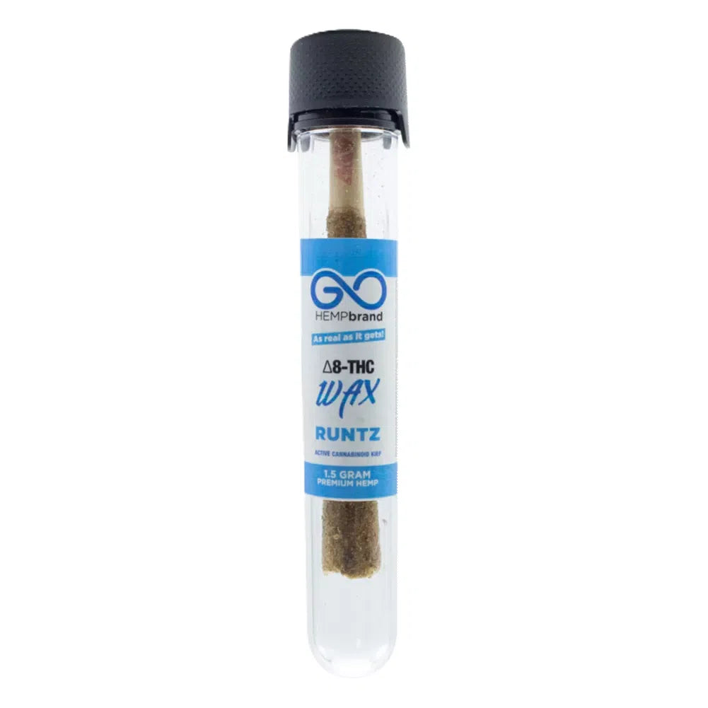 GO Hemp Delta 8 Wax Infused Keif Coated 1.5g Pre Roll-GO Hemp Brand-Runtz-NYC Glass