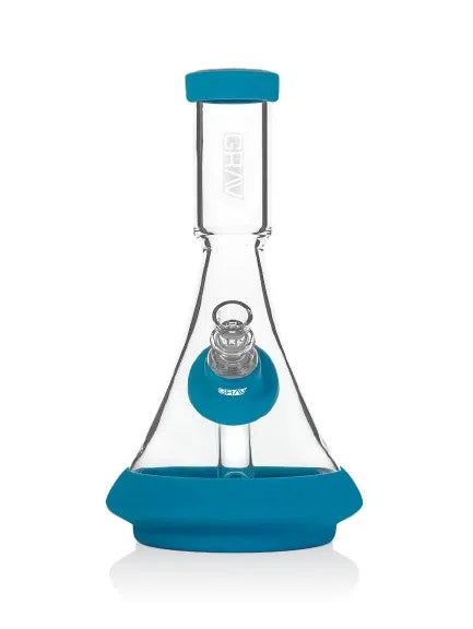 GRAV® Deco Beaker in Silicone-Water Pipe, Bong, Bubbler-GRAV-NYC Glass