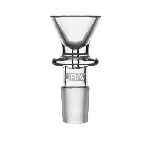 GRAV® Funnel Bowl Clear 19mm Male-Glass Accessories-GRAV-NYC Glass