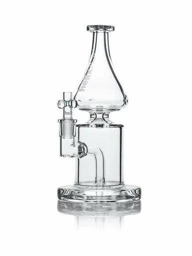 GRAV® Helix Clear Straight Base Bong (Fixed Downstem)-GRAV-NYC Glass