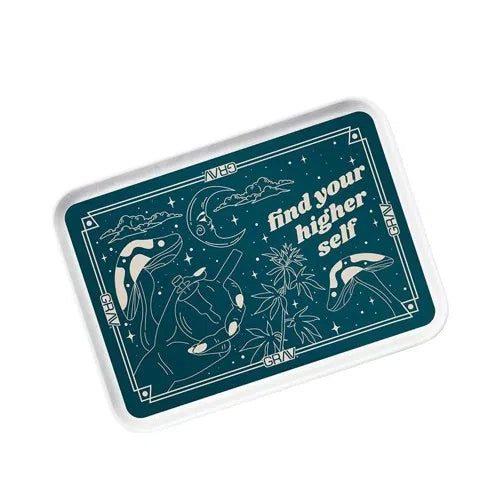 GRAV® Metal Rolling Tray "Find Your Higher Self"-GRAV-NYC Glass