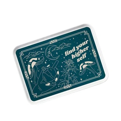 GRAV® Metal Rolling Tray "Find Your Higher Self"-Rolling Trays-GRAV-NYC Glass