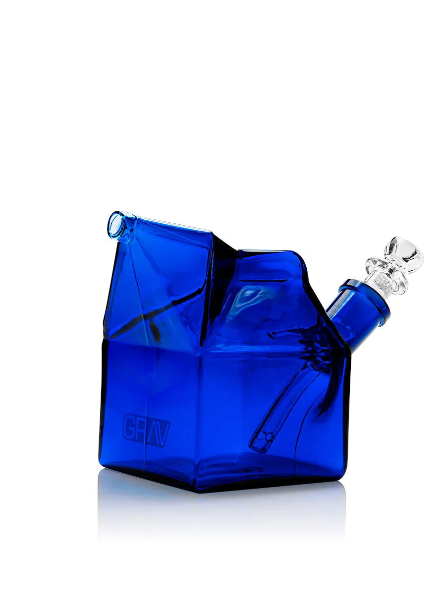 GRAV® Milk Carton Bubbler-GRAV-Cobalt-NYC Glass