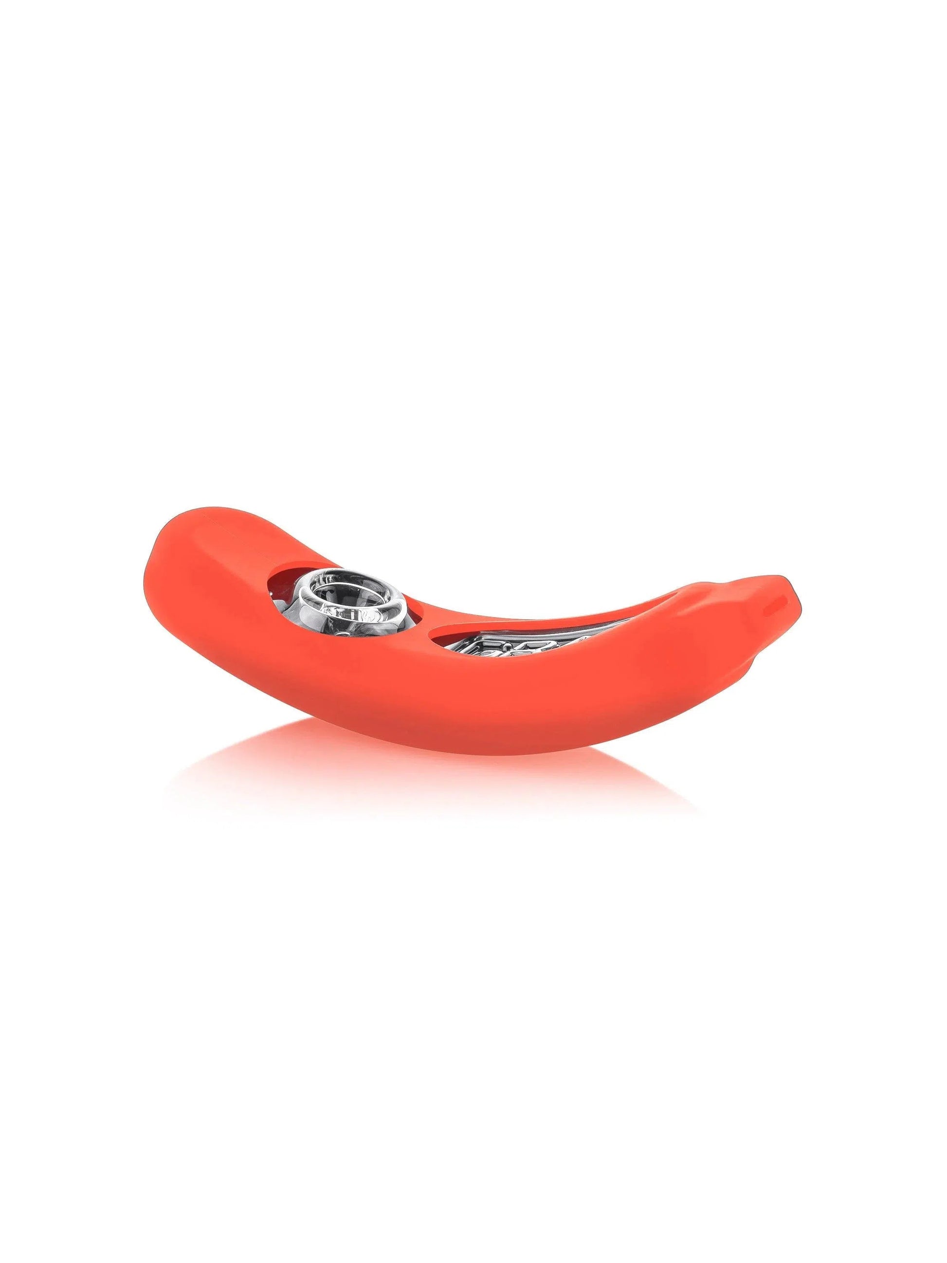 GRAV® Rocker Steamroller with Silicone Skin-GRAV-Scarlet Orange-NYC Glass