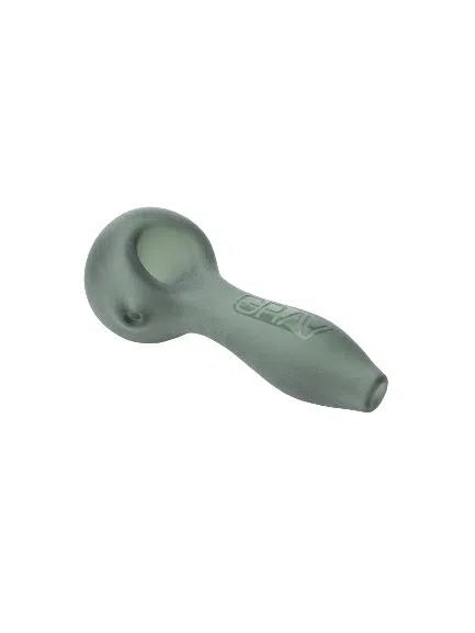 GRAV® Sandblasted Spoon 4"-GRAV-Smoke Grey-NYC Glass