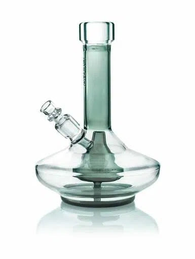GRAV® Small Wide Base Water Pipe Smoke With Clear Accents-GRAV-NYC Glass