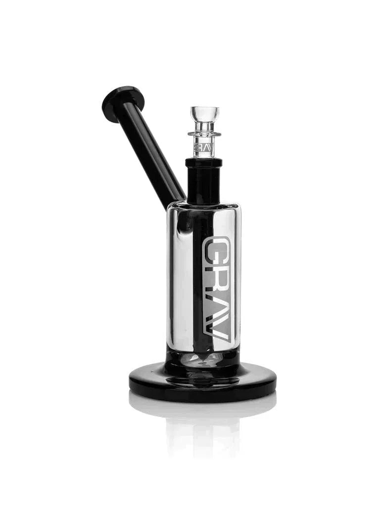 GRAV® Upright Bubbler Medium 7"-GRAV-Black Accents-NYC Glass