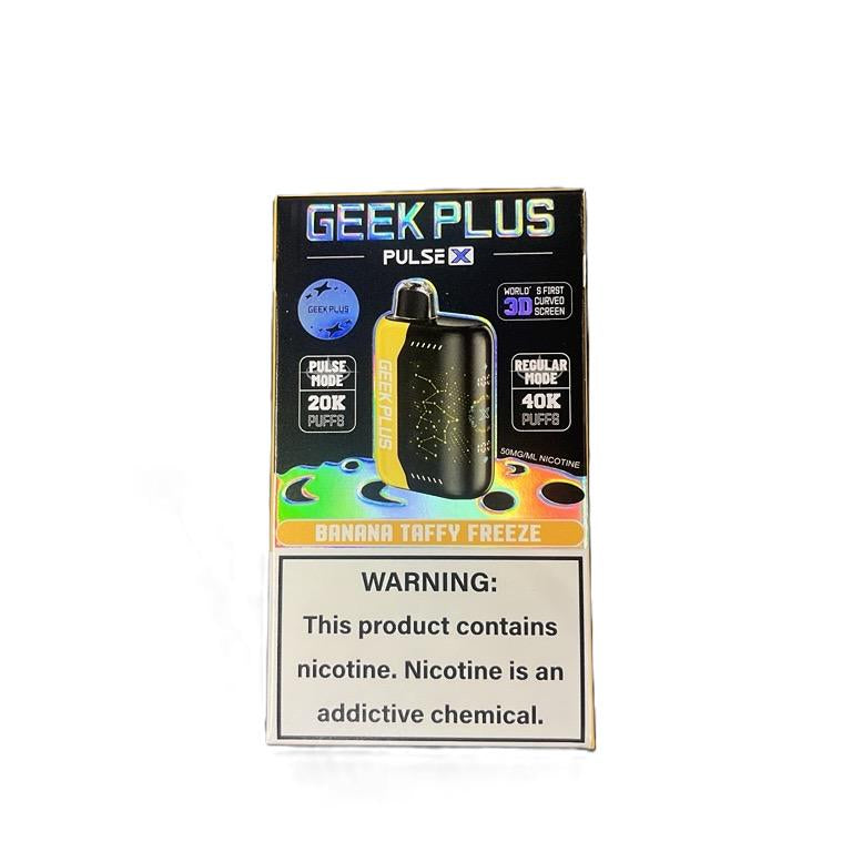 Geek Bar Plus 40k Puff Nicotine Disposable-Nicotine Disposable-Geek Bar-Banana Taffy Freeze-Single Unit-NYC GLASS 718