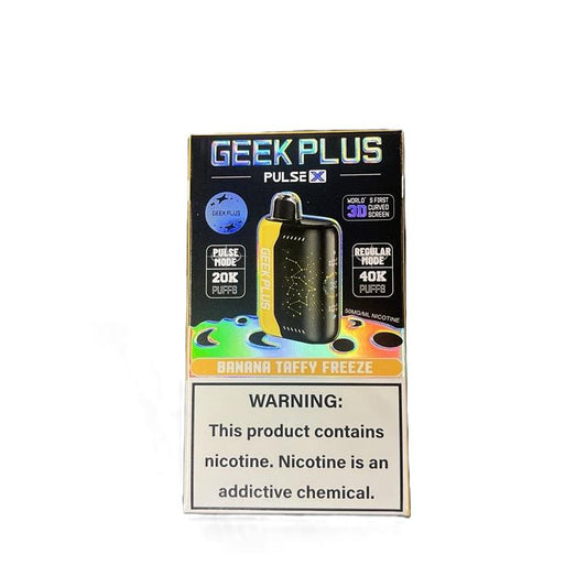 Geek Bar Plus 40k Puff Nicotine Disposable-Nicotine Disposable-Geek Bar-Banana Taffy Freeze-Single Unit-NYC GLASS 718