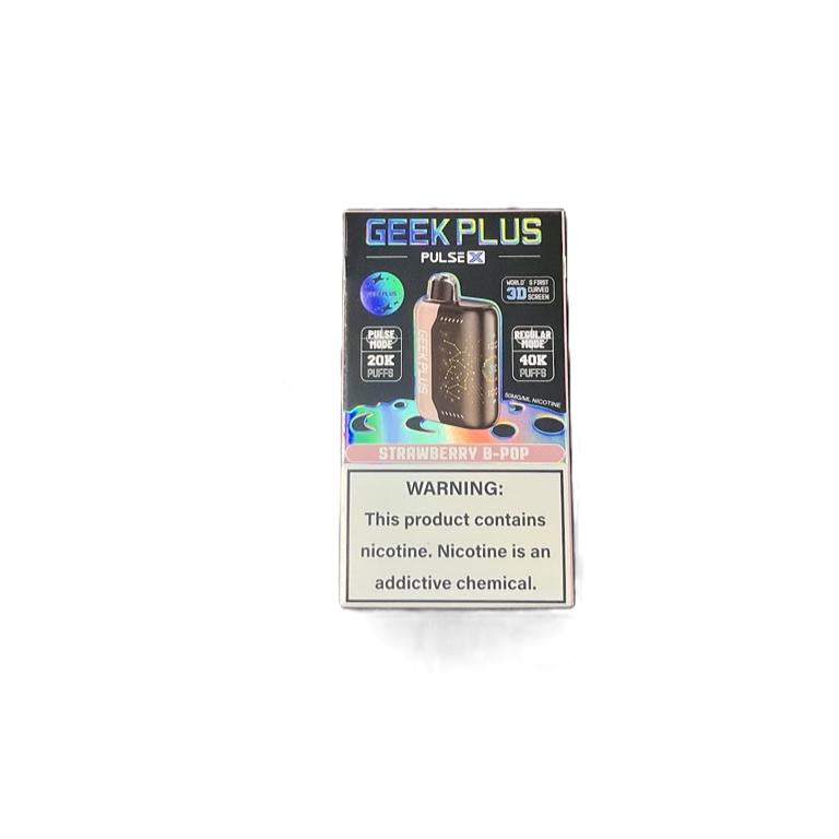 Geek Bar Plus 40k Puff Nicotine Disposable-Nicotine Disposable-Geek Bar-Strawberry B Pop-Single Unit-NYC GLASS 718