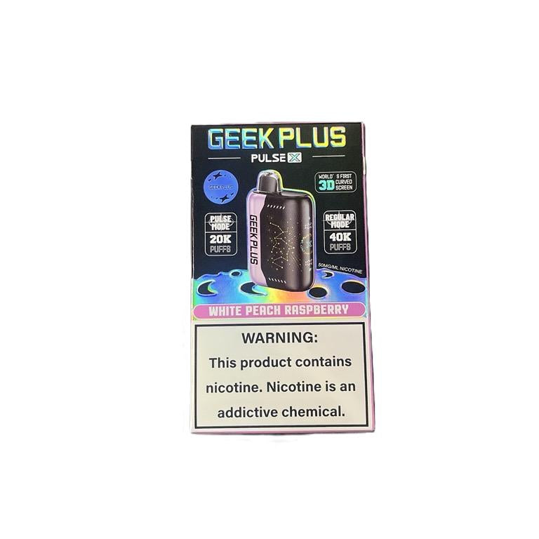Geek Bar Plus 40k Puff Nicotine Disposable-Nicotine Disposable-Geek Bar-White Peach Raspberry-Single Unit-NYC GLASS 718