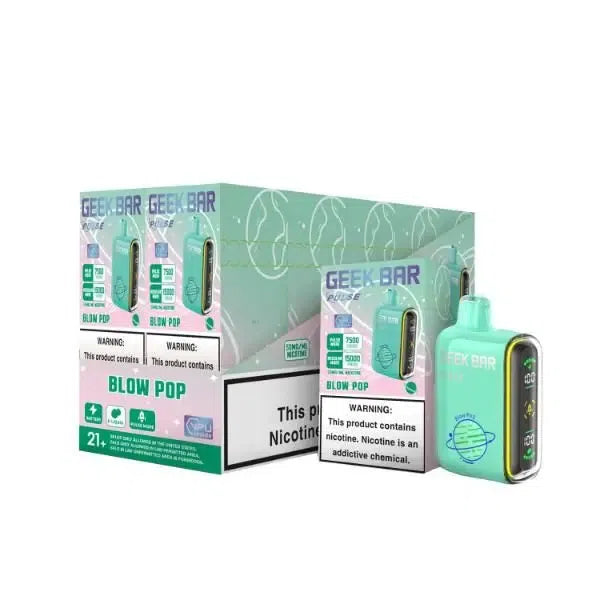 Geek Bar Pulse 15,000 Puff Nicotine Disposable 5pk-Geek Bar-Blow Pop-NYC GLASS 718
