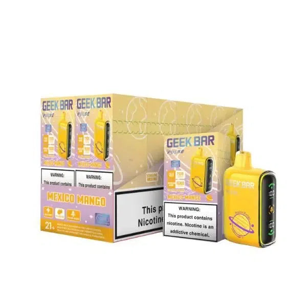 Geek Bar Pulse 15,000 Puff Nicotine Disposable 5pk-Geek Bar-Mexico Mango-NYC GLASS 718