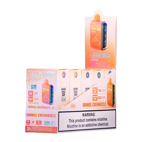 Geek Bar Pulse 15,000 Puff Nicotine Disposable 5pk-Geek Bar-Orange Creamsicle-NYC GLASS 718