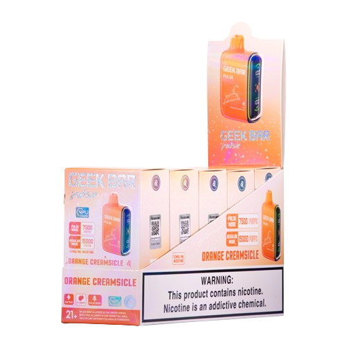 Geek Bar Pulse 15,000 Puff Nicotine Disposable 5pk-Geek Bar-Orange Creamsicle-NYC Glass