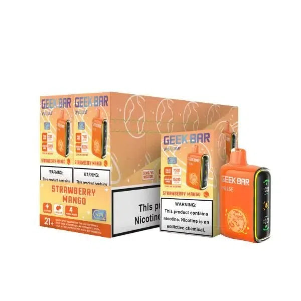 Geek Bar Pulse 15,000 Puff Nicotine Disposable 5pk-Geek Bar-Strawberry Mango-NYC Glass