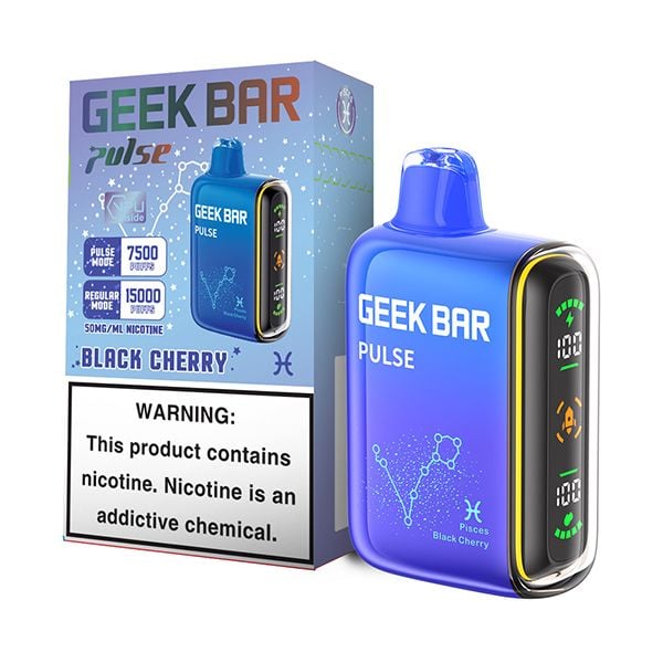 Geek Bar Pulse 15,000 Puff Nicotine Disposable-Geek Bar-Black Cherry-NYC Glass