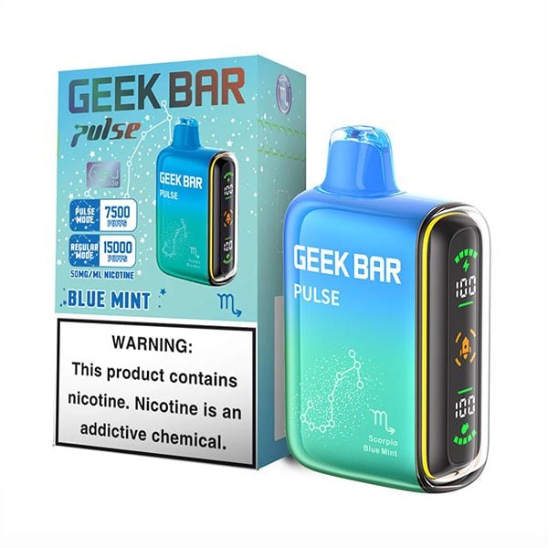Geek Bar Pulse 15,000 Puff Nicotine Disposable-Geek Bar-Blue Mint-NYC GLASS 718