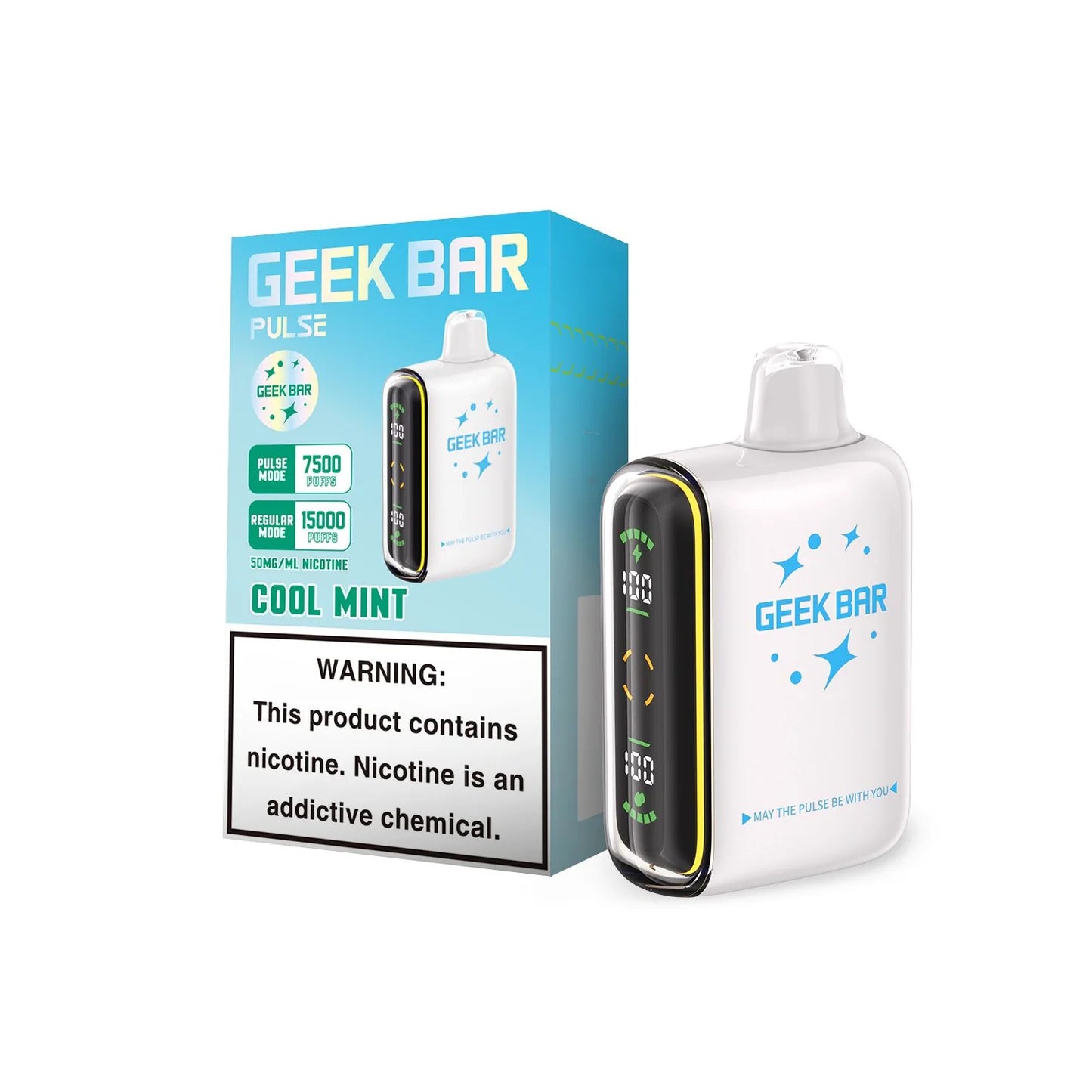 Geek Bar Pulse 15,000 Puff Nicotine Disposable-Geek Bar-Cool Mint-NYC GLASS 718