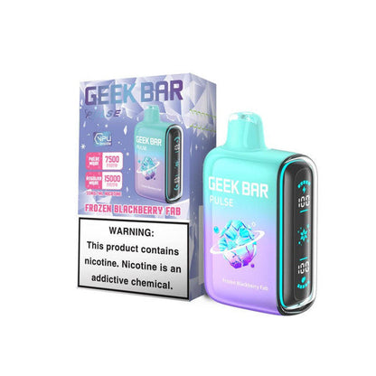 Geek Bar Pulse 15,000 Puff Nicotine Disposable-Geek Bar-Frozen Blackberry Fab-NYC Glass