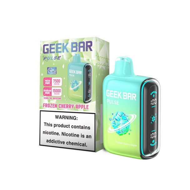 Geek Bar Pulse 15,000 Puff Nicotine Disposable-Geek Bar-Frozen Cherry Apple-NYC Glass