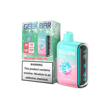 Geek Bar Pulse 15,000 Puff Nicotine Disposable-Geek Bar-Frozen Watermelon-NYC Glass